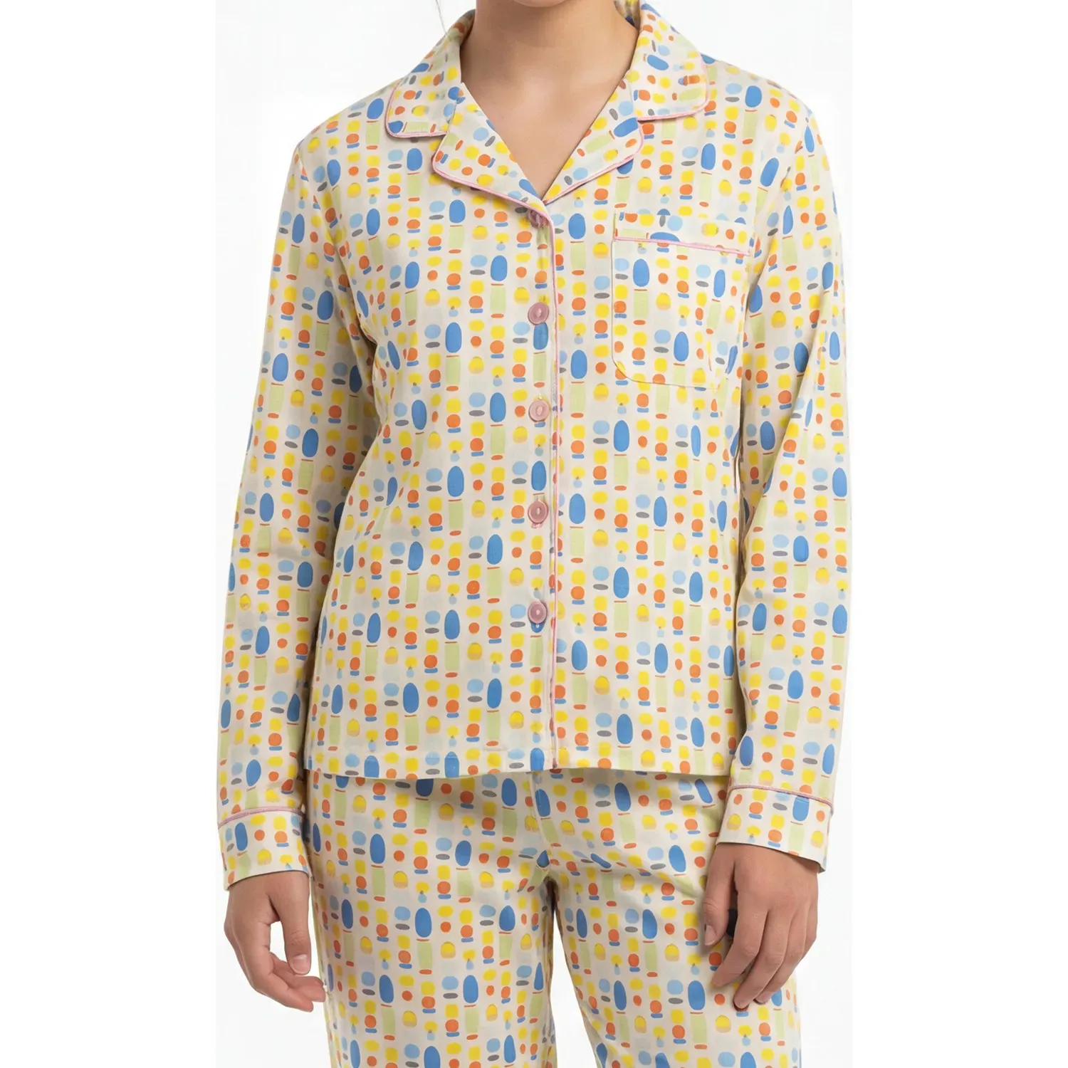 Pijama Kayser Jovencita Pantalon Algodon color blanco | Platanitos