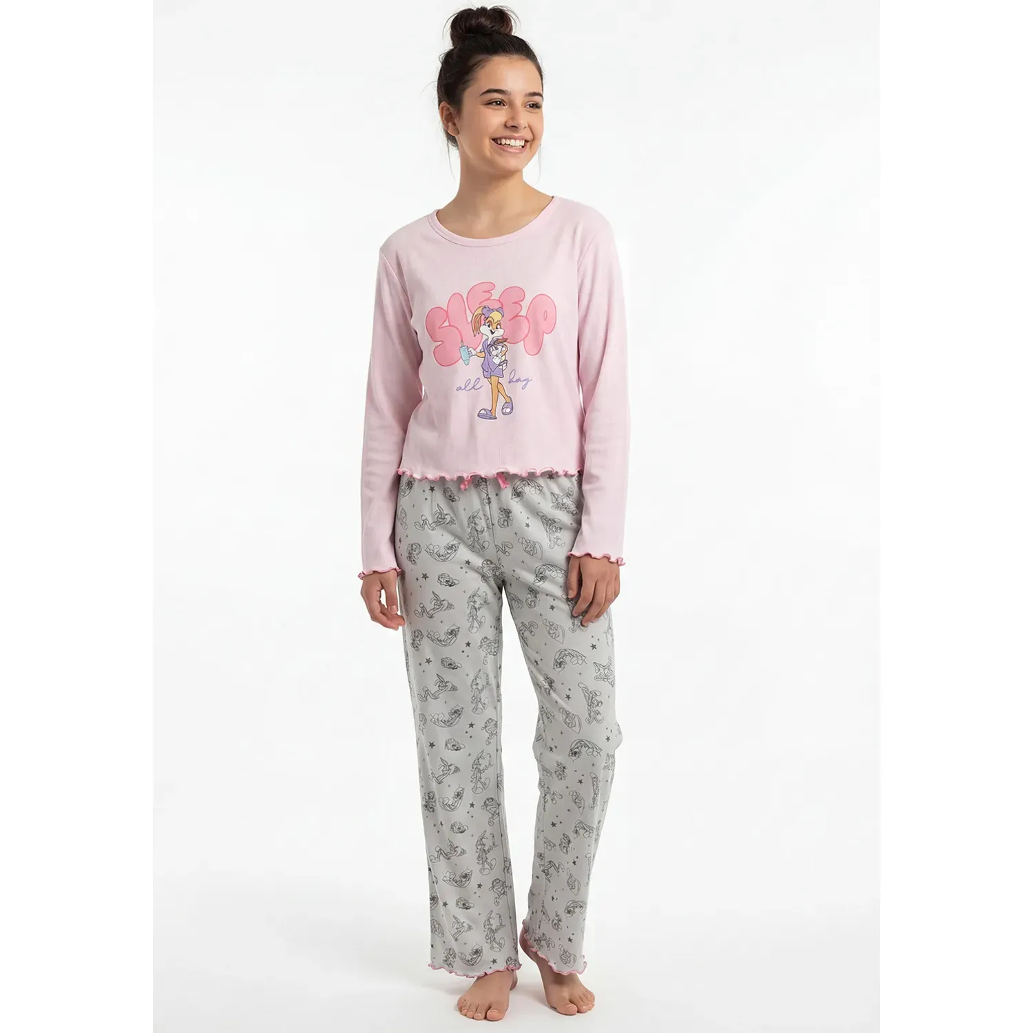 Pijama Kayser Jovencita Pantalon Algodon color rosado | Platanitos