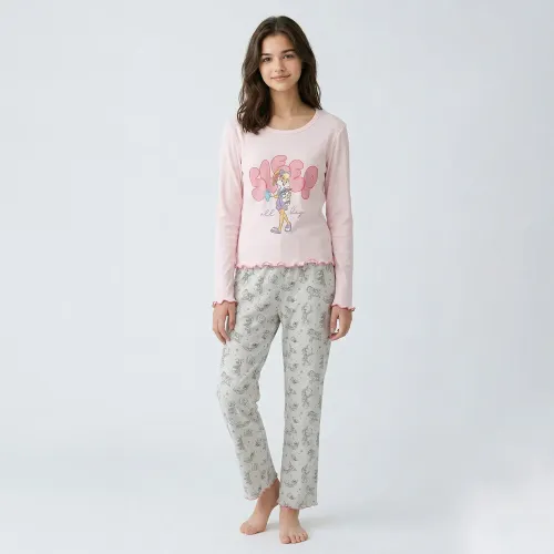 Pijama Kayser Jovencita Pantalon Algodon color rosado | Platanitos