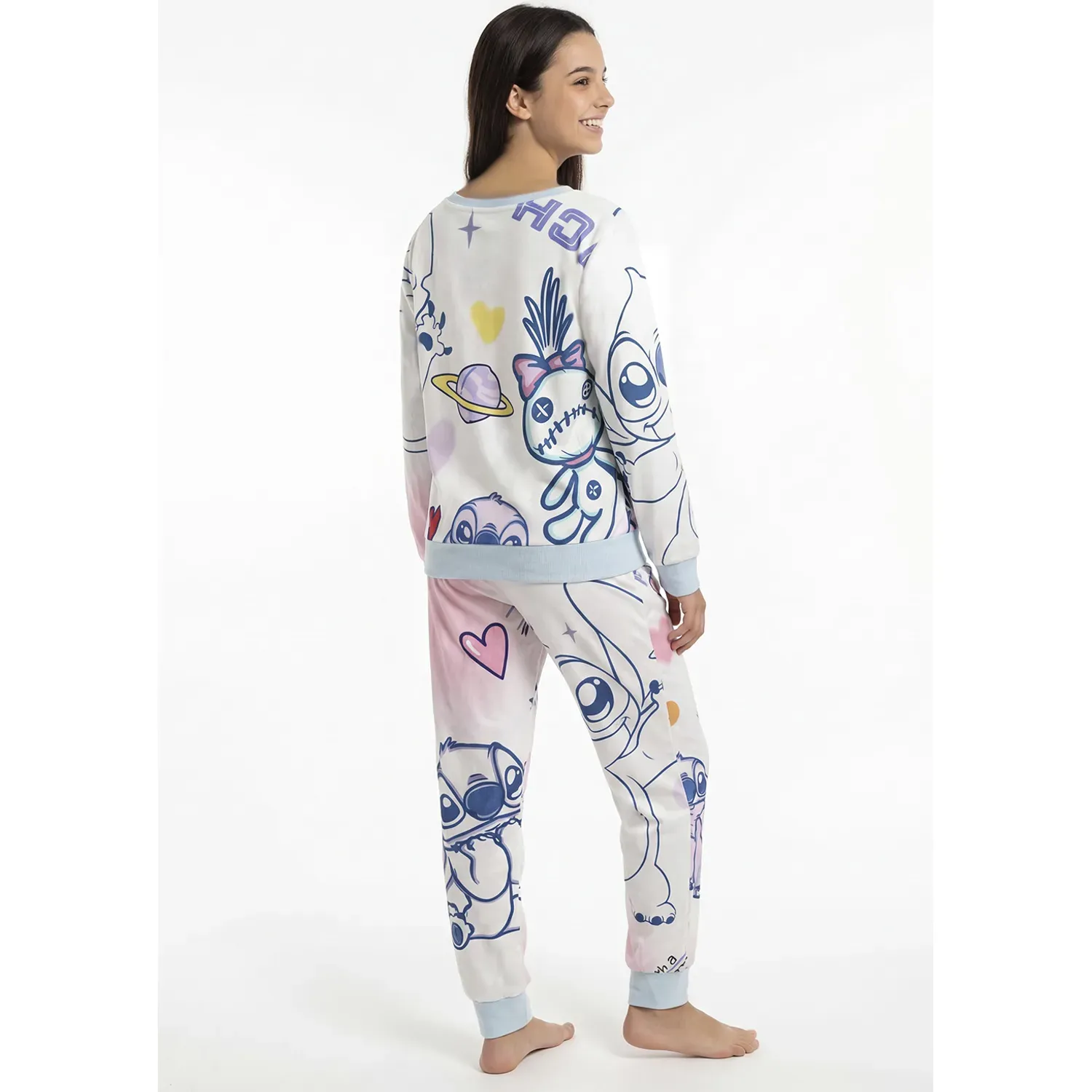 Pijama Kayser Jovencita Pantalon Plush color celeste | Platanitos