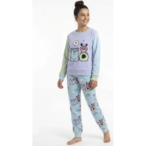 Pijama Kayser Jovencita Pantalon Polar color celeste | Platanitos