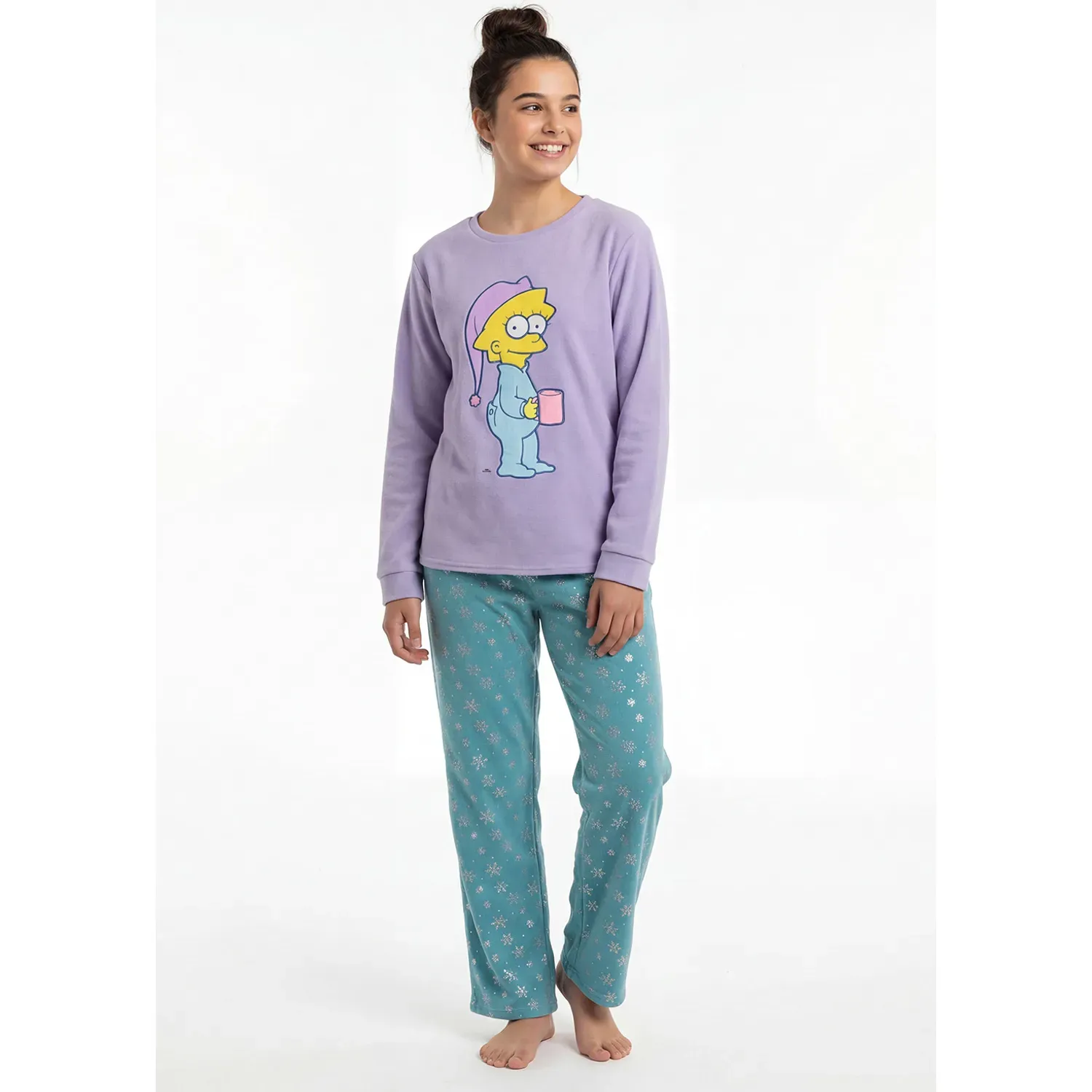 Pijama Kayser Jovencita Pantalon Polar color lila | Platanitos