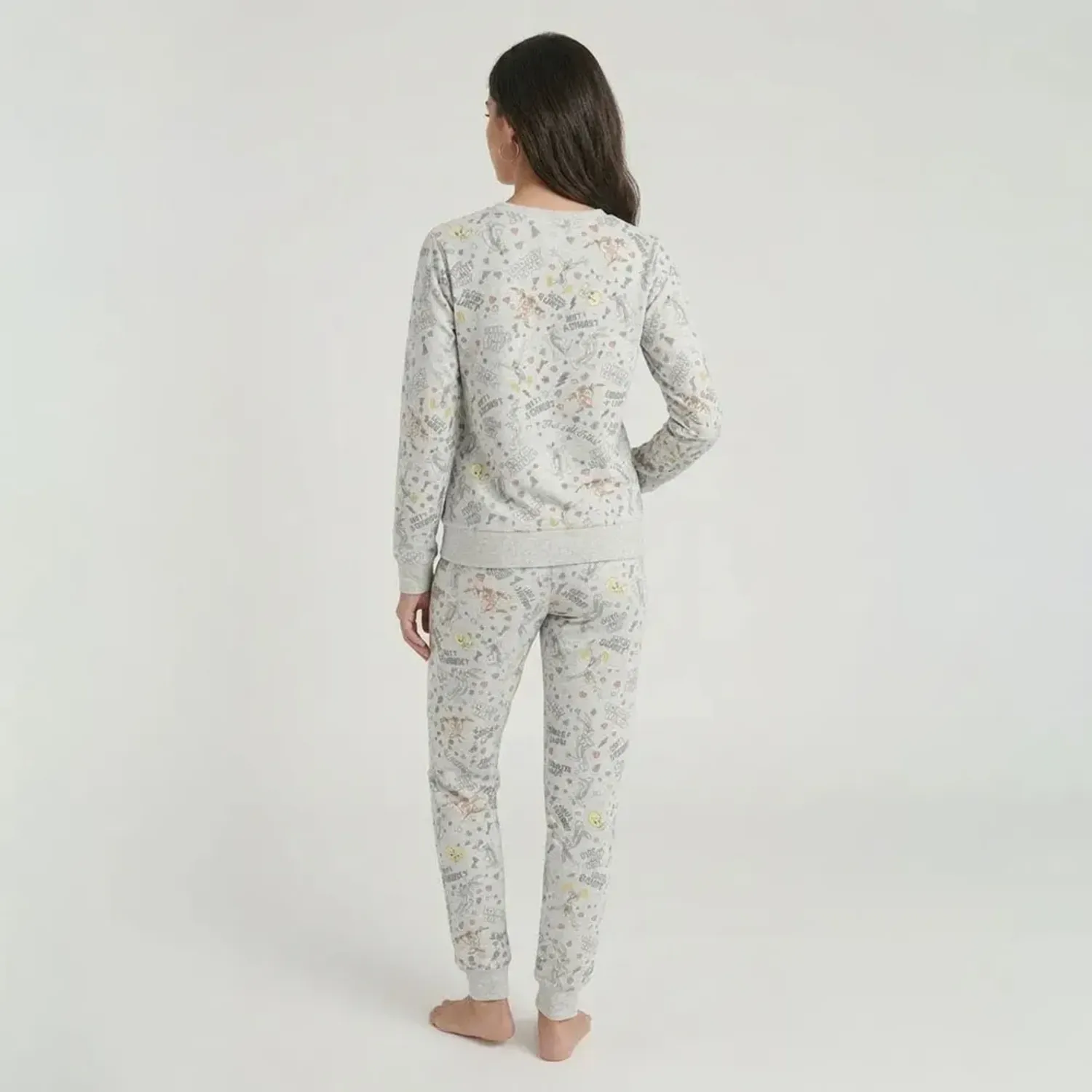 Pijama Kayser Jovencita Pantalon Polar color gris | Platanitos