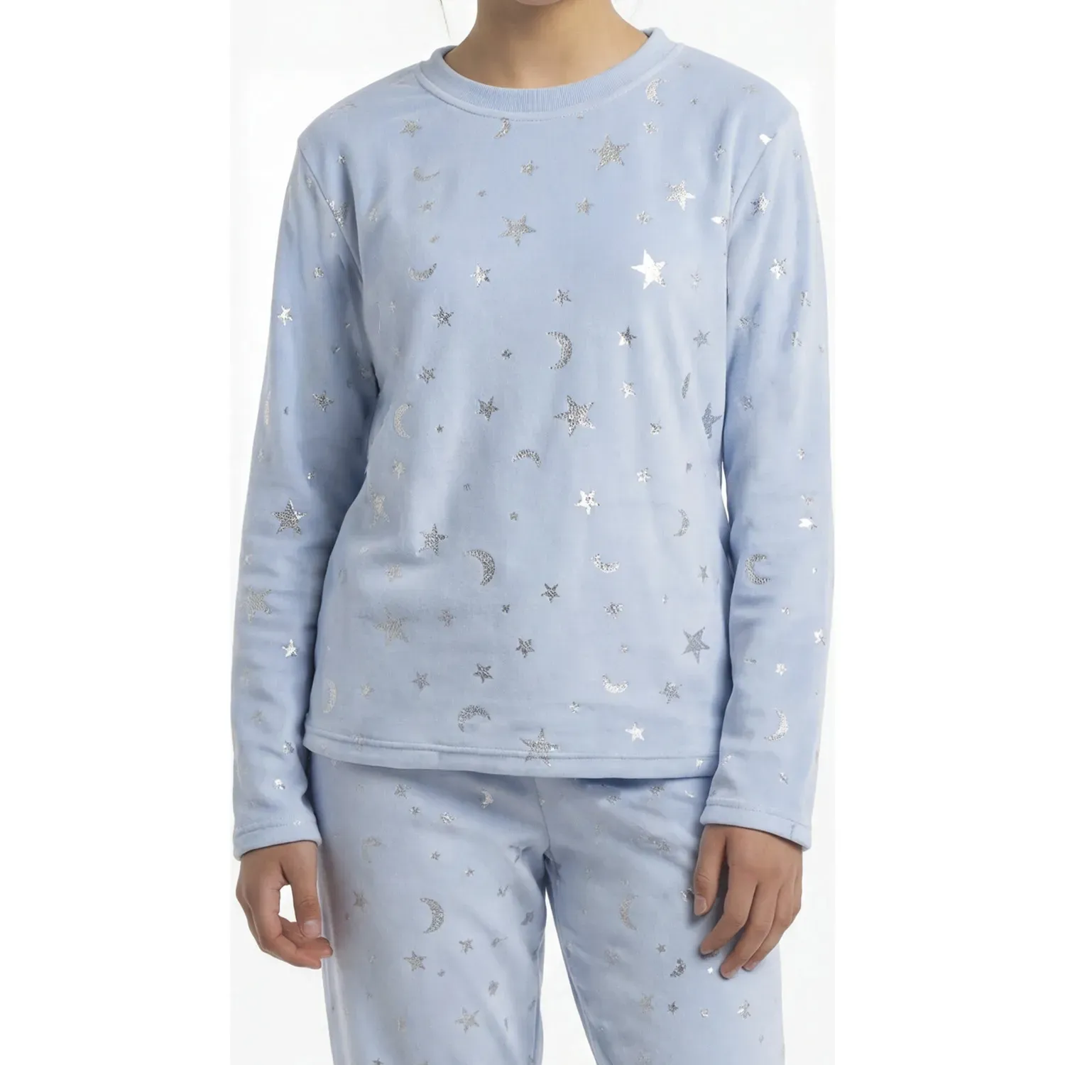 Pijama Kayser Jovencita Pantalon Polar color celeste | Platanitos