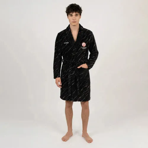 Pijama Kayser Jovencito Enterizo Coral Fleece color negro | Platanitos