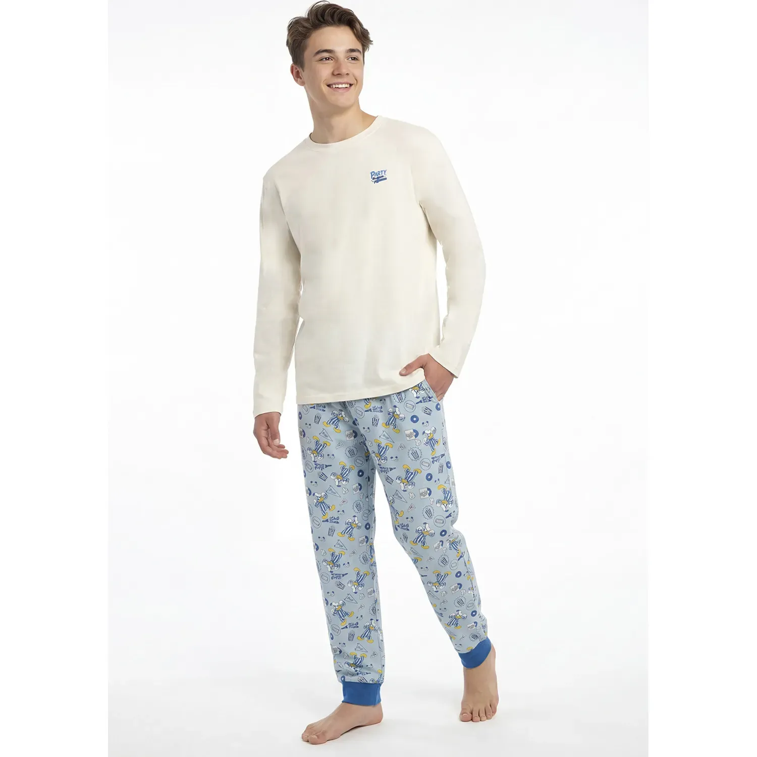 Pijama Kayser Jovencito Pantalon Algodon color marfil | Platanitos