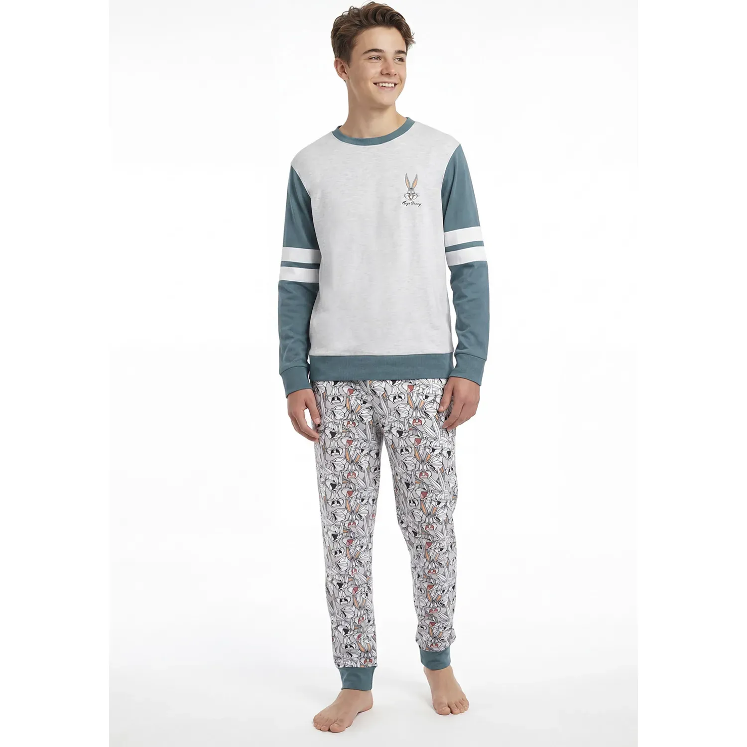 Pijama Kayser Jovencito Pantalon Algodon color gris | Platanitos