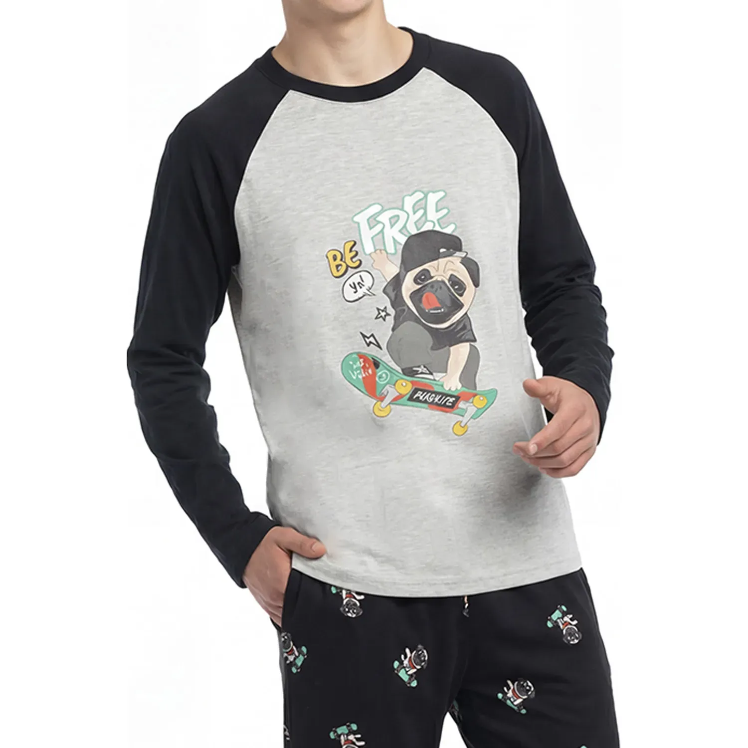 Pijama Kayser Jovencito Pantalon Algodon color gris | Platanitos