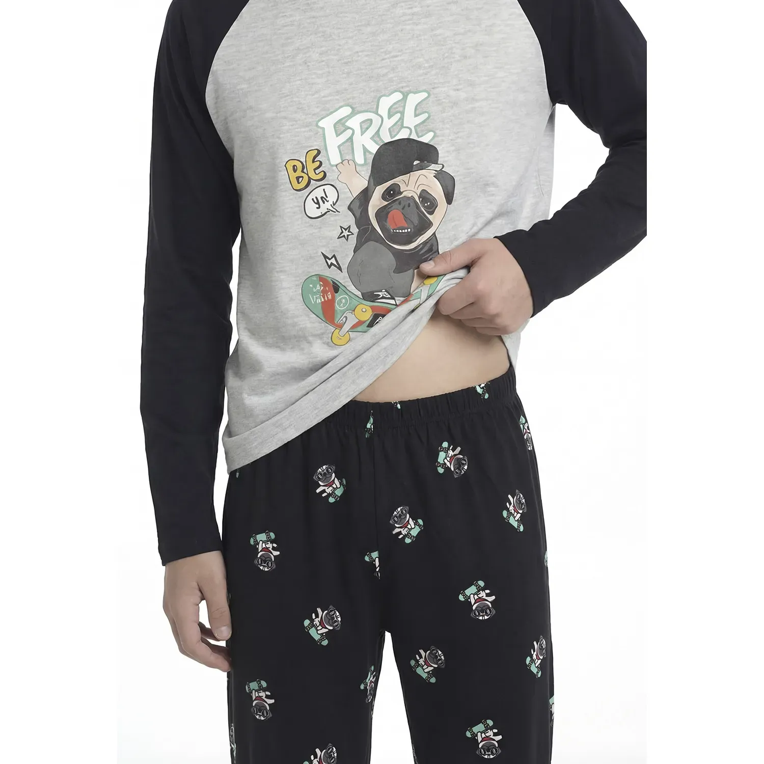 Pijama Kayser Jovencito Pantalon Algodon color gris | Platanitos