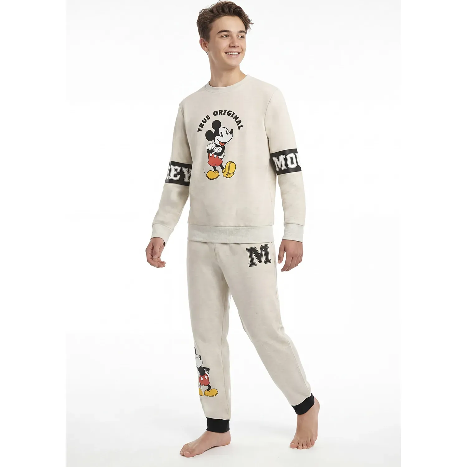 Pijama Kayser Jovencito Pantalon French Terry color gris | Platanitos