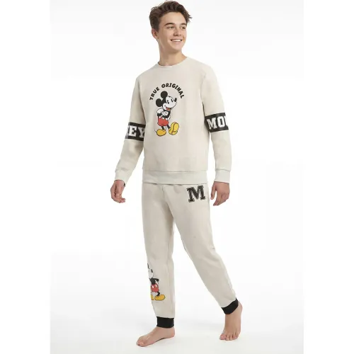 Pijama Kayser Jovencito Pantalon French Terry color gris | Platanitos