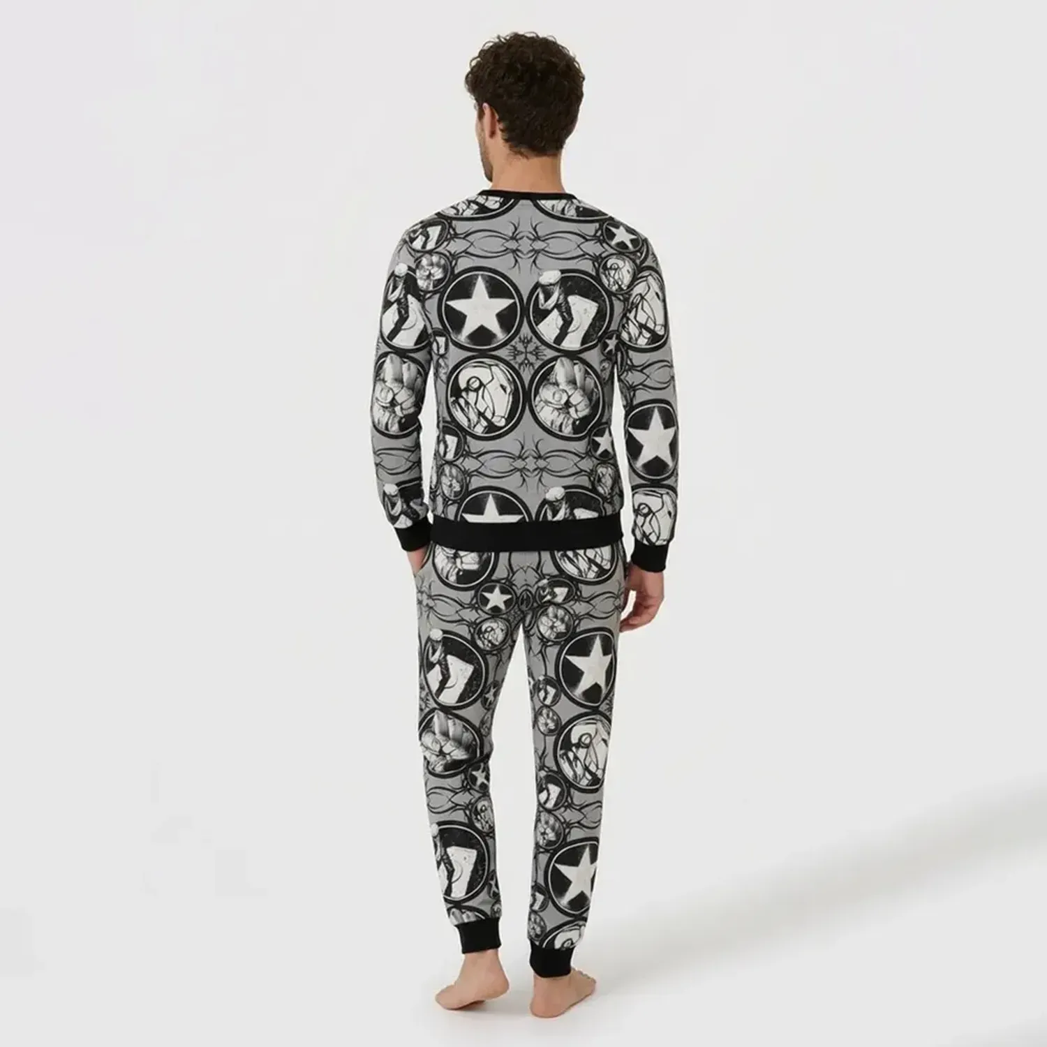 Pijama Kayser Jovencito Pantalon Plush color negro | Platanitos