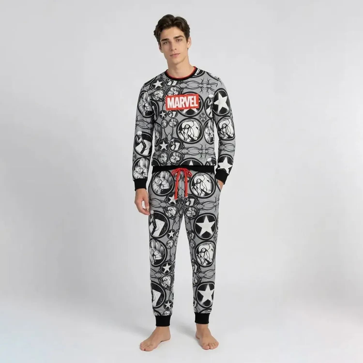 Pijama Kayser Jovencito Pantalon Plush color negro | Platanitos