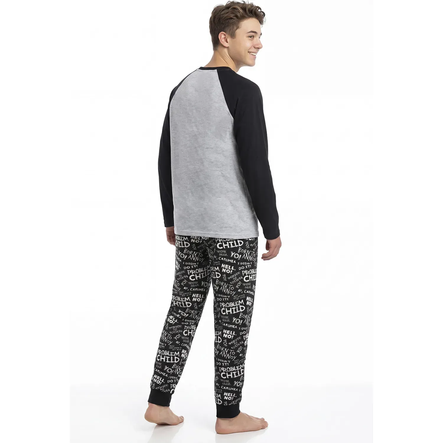 Pijama Kayser Jovencito Pantalon Polar color negro | Platanitos