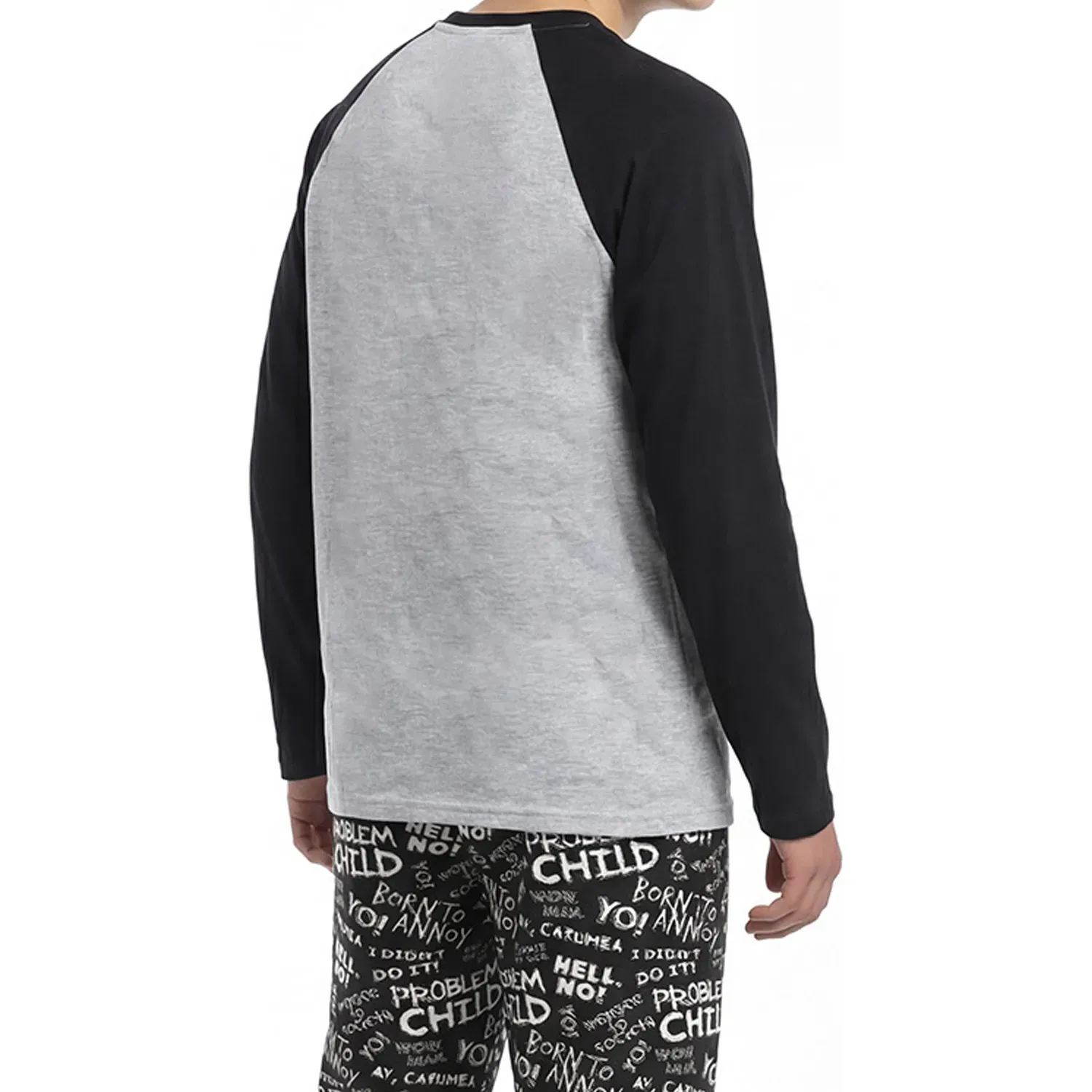 Pijama Kayser Jovencito Pantalon Polar color negro | Platanitos