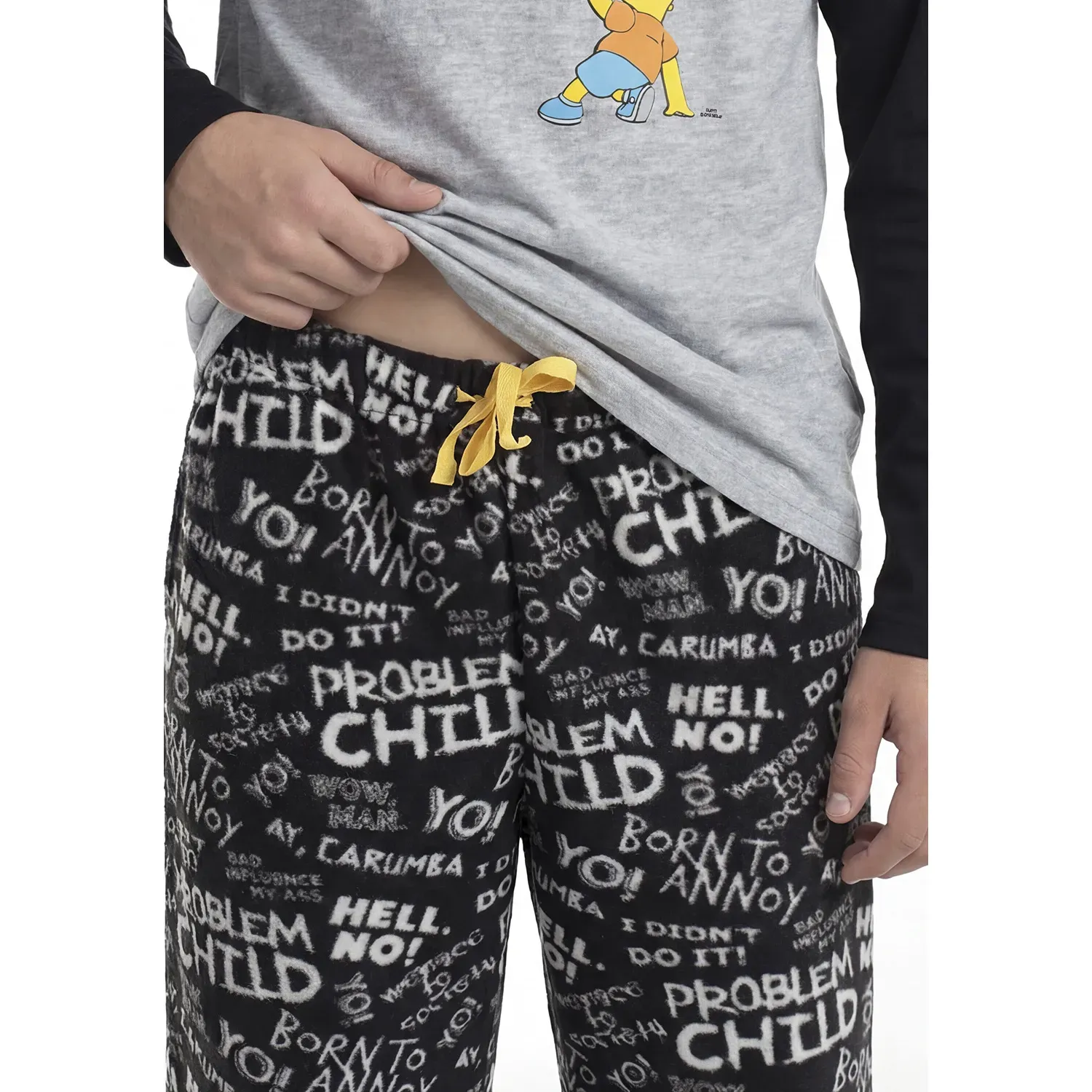 Pijama Kayser Jovencito Pantalon Polar color negro | Platanitos