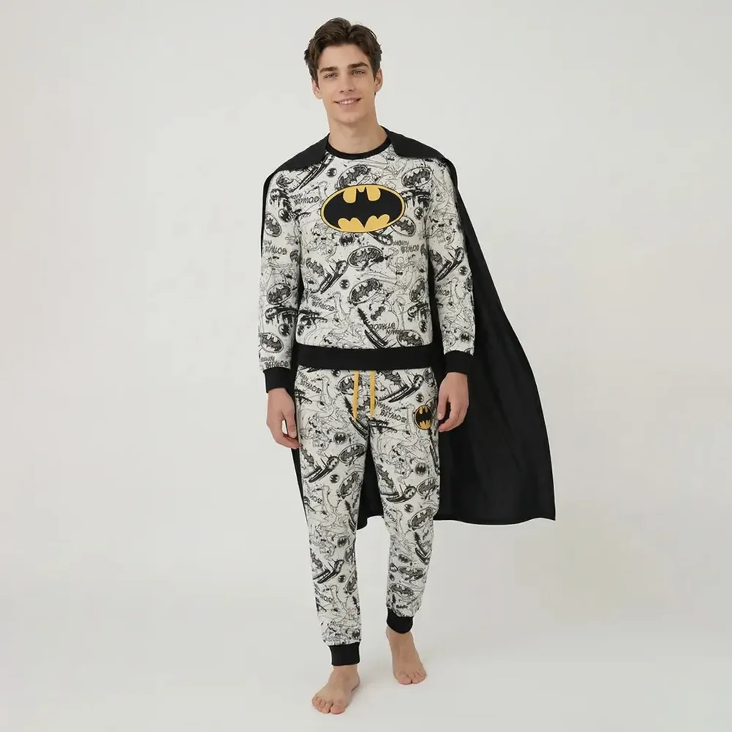 Pijama Kayser Jovencito Pantalon Polar color negro | Platanitos