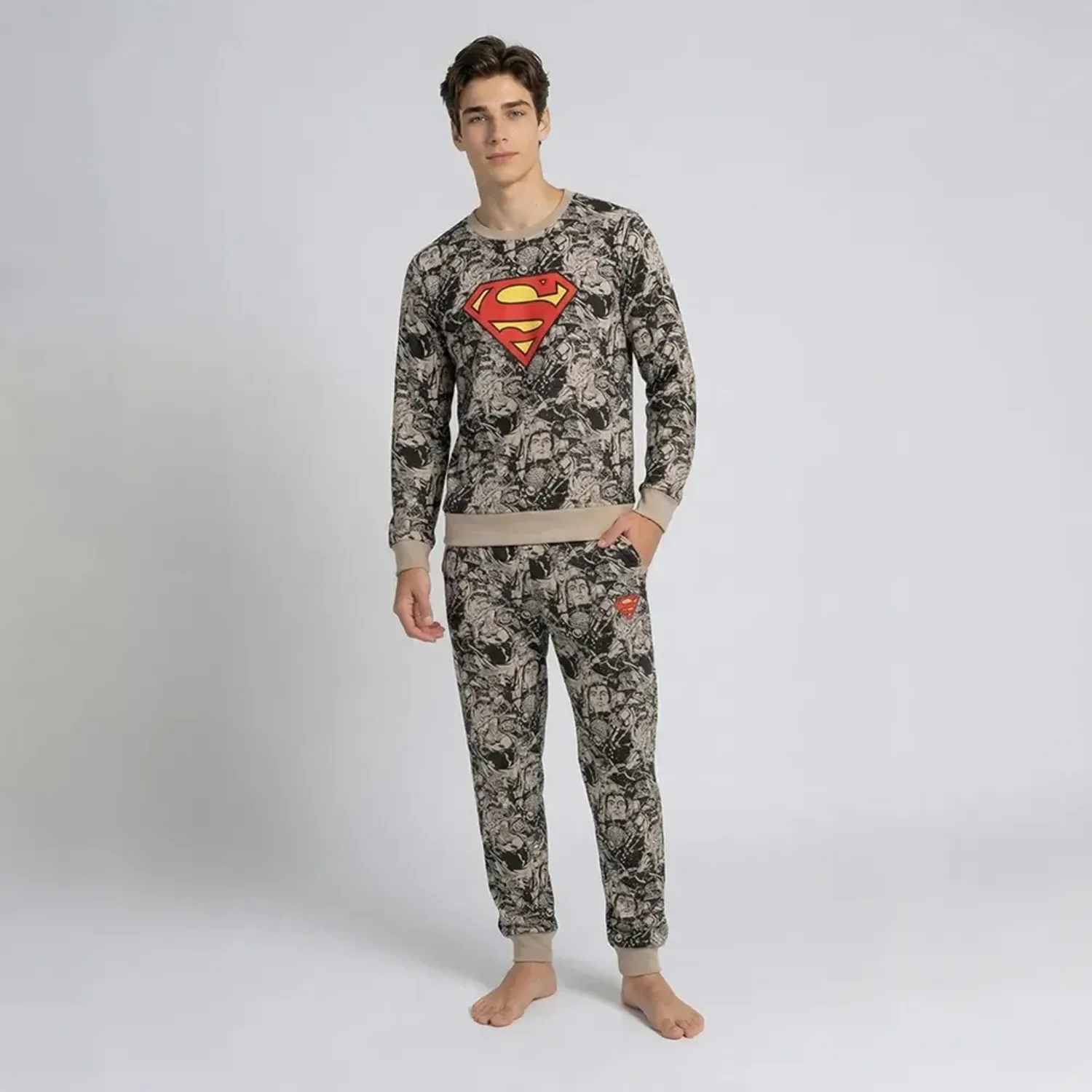 Pijama Kayser Jovencito Pantalon Polar color café | Platanitos