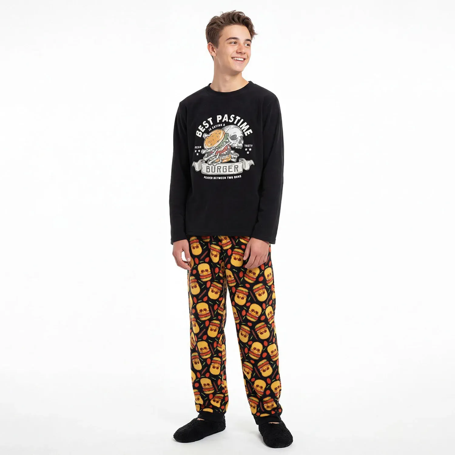Pijama Kayser Jovencito Pantalon Polar color  | Platanitos