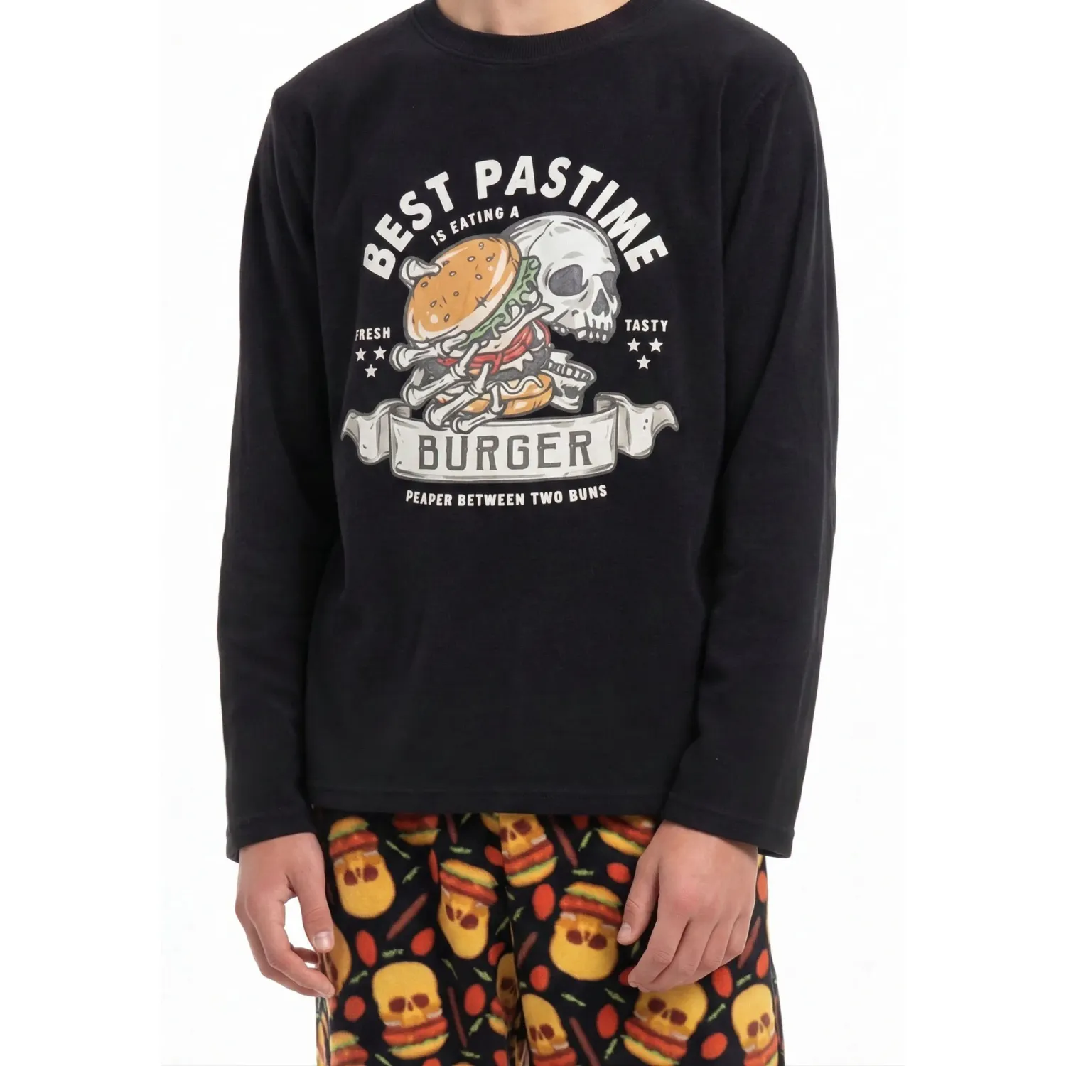 Kayser Pijama Kayser Jovencito Pantalon Polar color negro | Platanitos