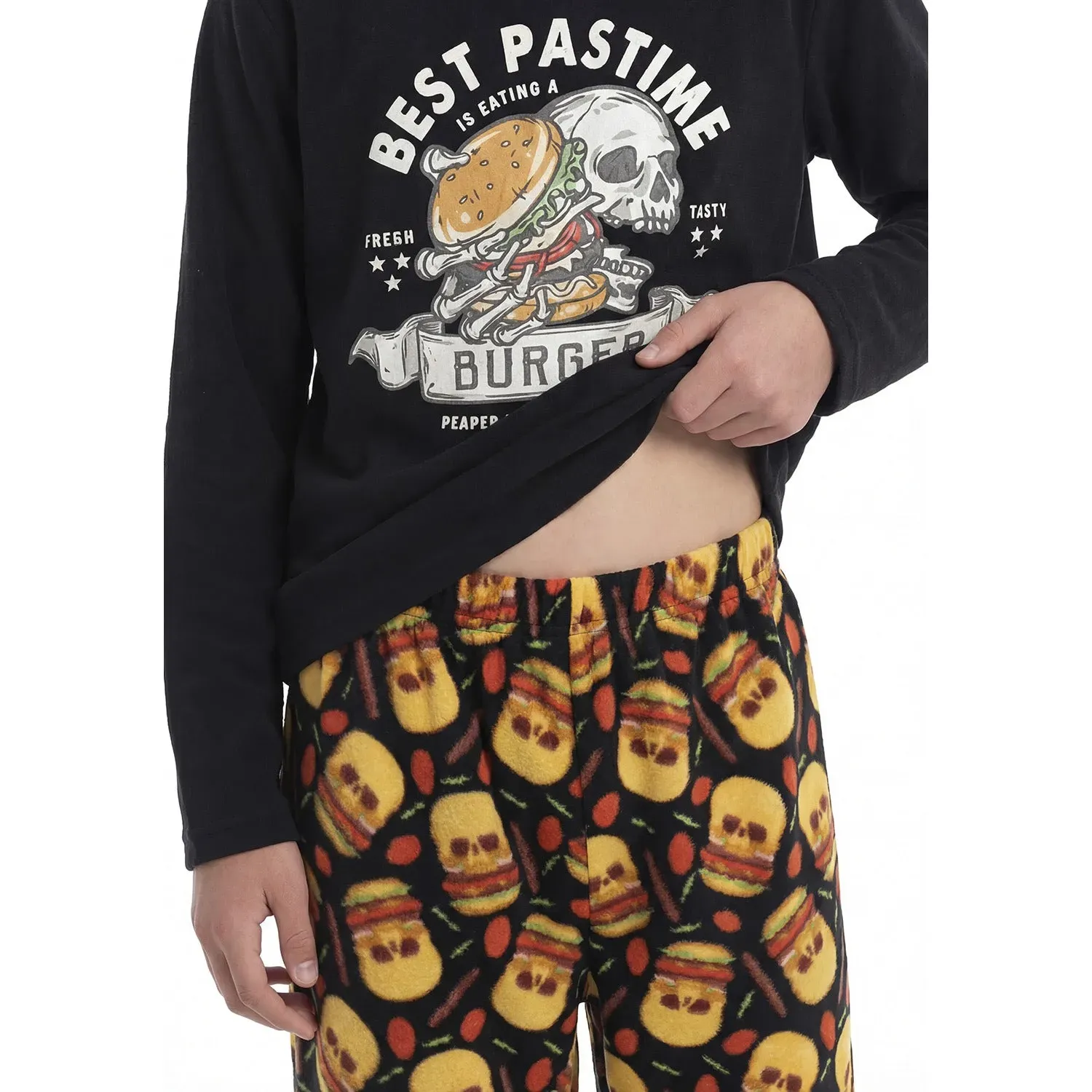 Kayser Pijama Kayser Jovencito Pantalon Polar color negro | Platanitos