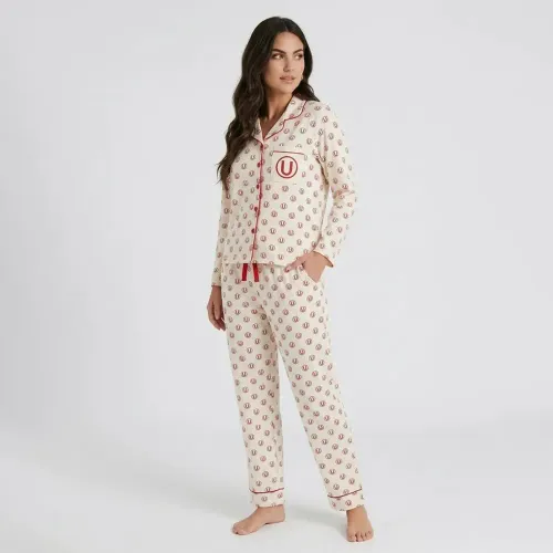 Pijama Kayser Mujer Pantalon Algodon color beige | Platanitos
