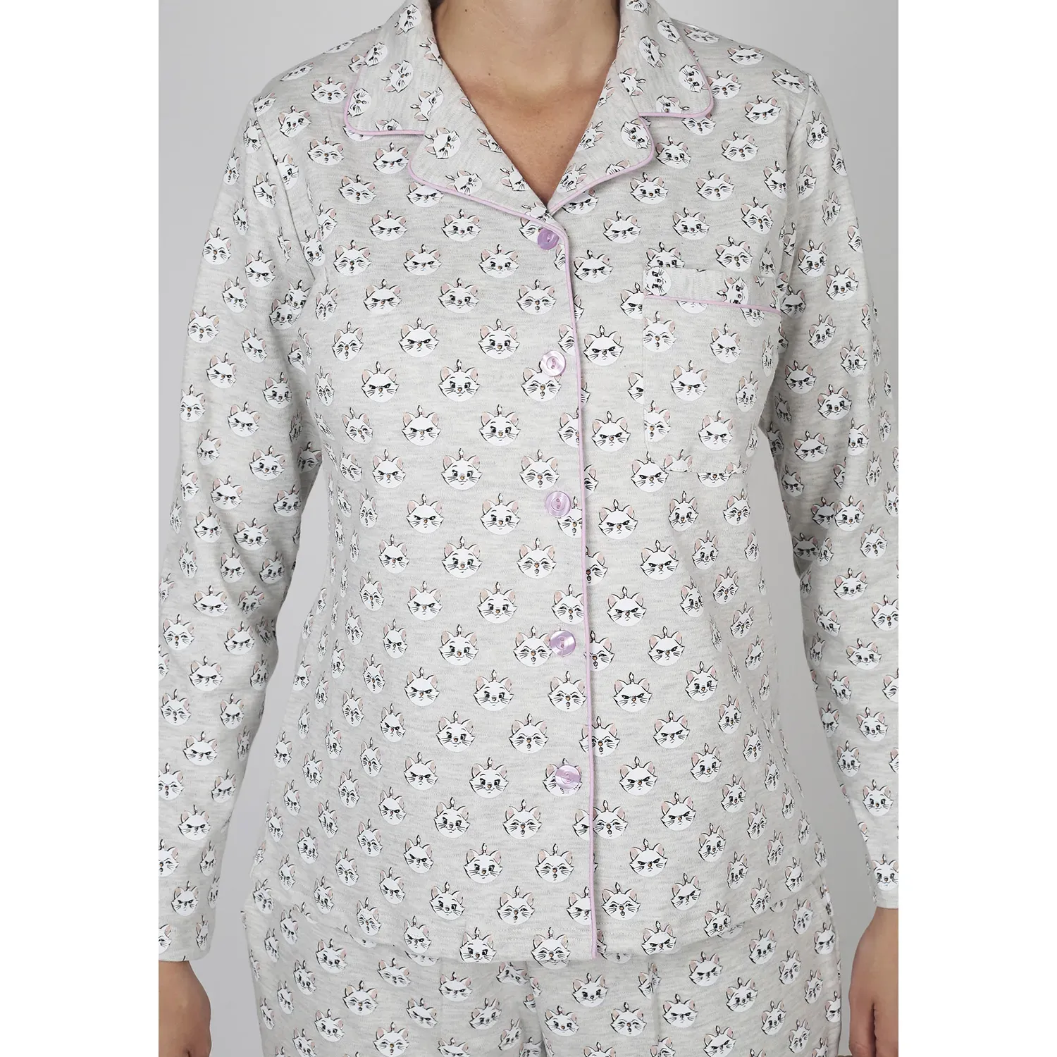 Pijama Kayser Mujer Pantalon Algodon color gris | Platanitos