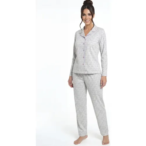 Pijama Kayser Mujer Pantalon Algodon color gris | Platanitos