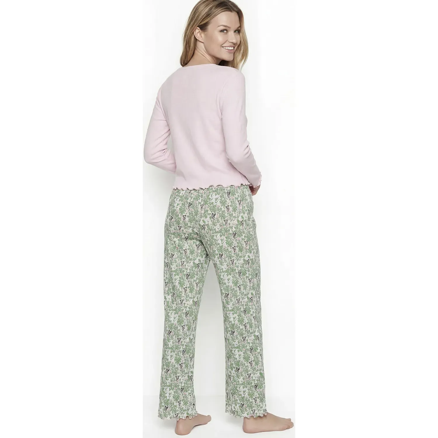 Pijama Kayser Mujer Pantalon Algodon color rosado | Platanitos