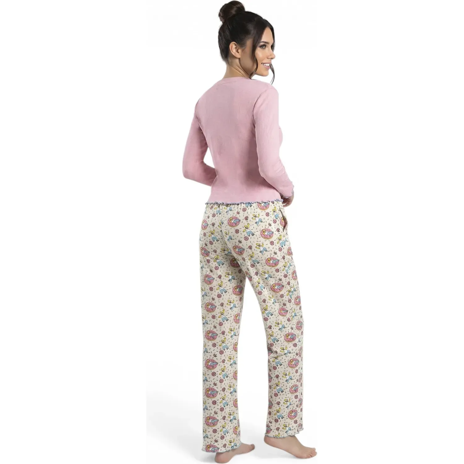 Pijama Kayser Mujer Pantalon Algodon color rosado | Platanitos
