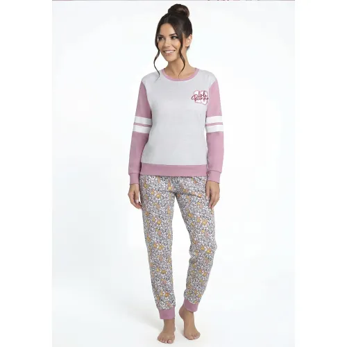 Pijama Kayser Mujer Pantalon Algodon color rosado | Platanitos