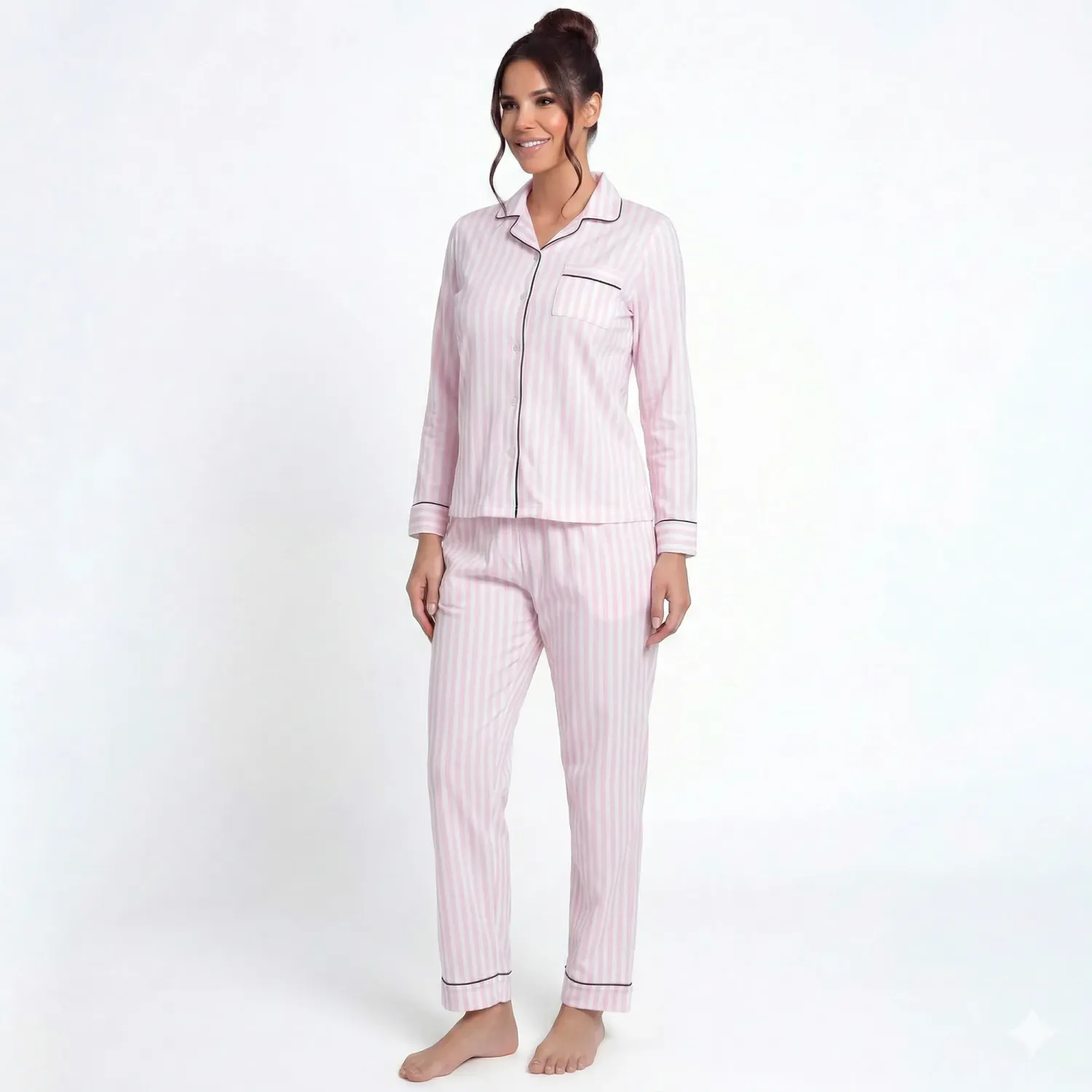 Pijama Kayser Mujer Pantalon Algodon color rosado | Platanitos
