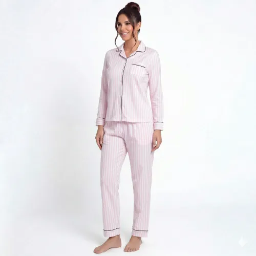Pijama Kayser Mujer Pantalon Algodon color rosado | Platanitos
