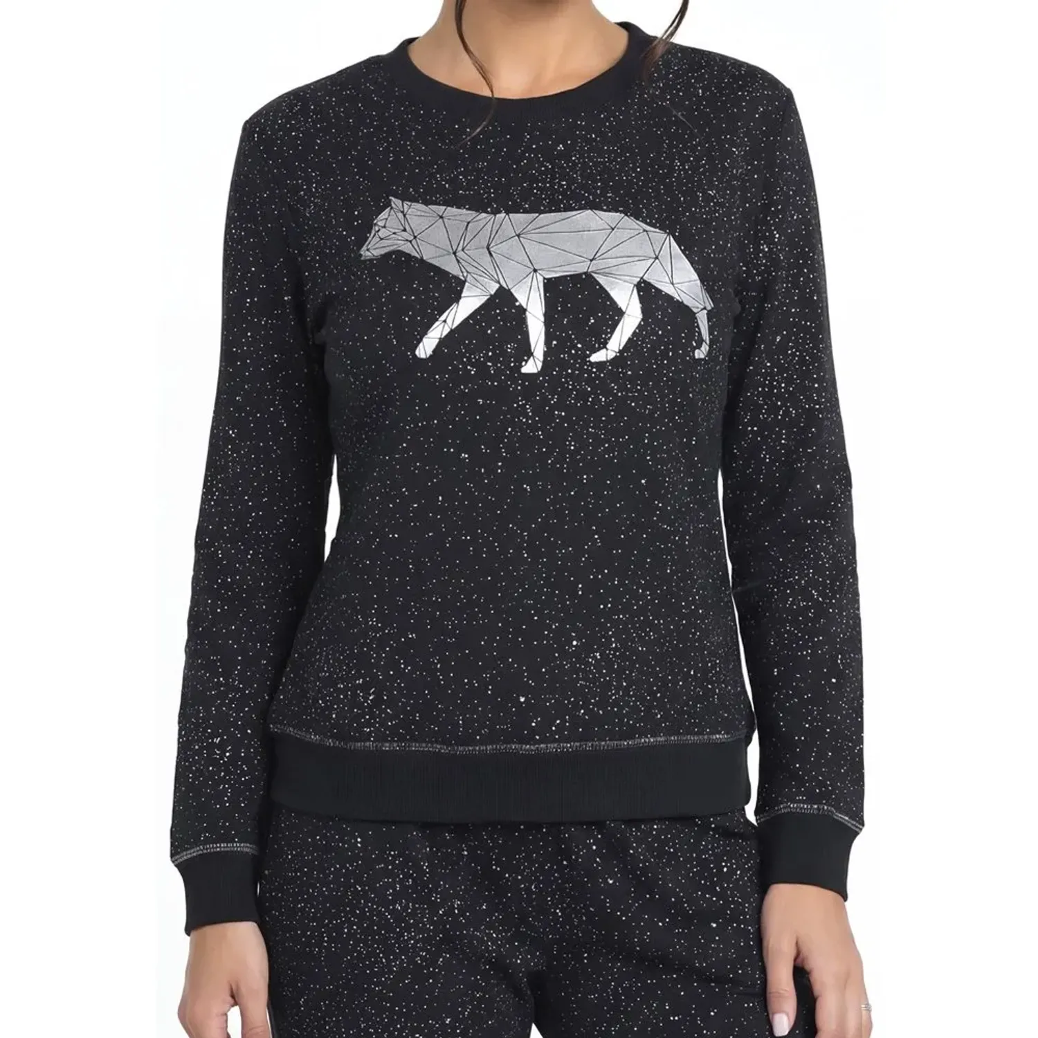 Pijama Kayser Mujer Pantalon Algodon color negro | Platanitos