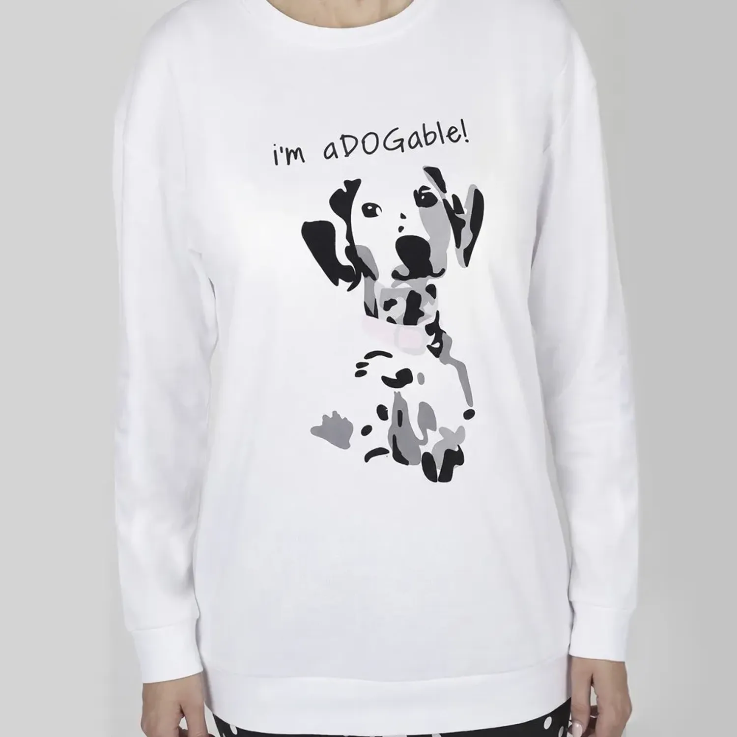 Pijama Kayser Mujer Pantalon Algodon color blanco | Platanitos