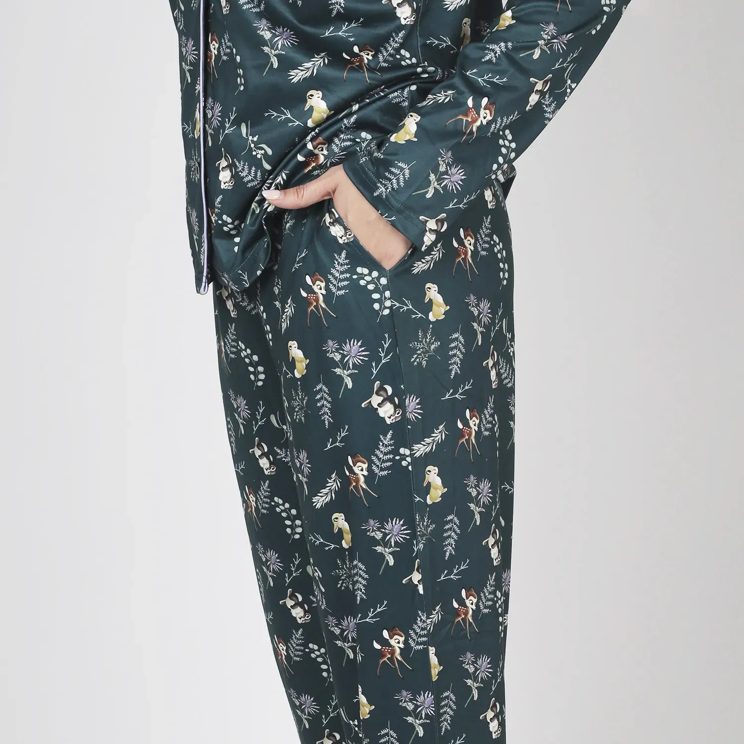 Kayser Pijama Kayser Mujer Pantalon Piel De Durazno color negro | Platanitos