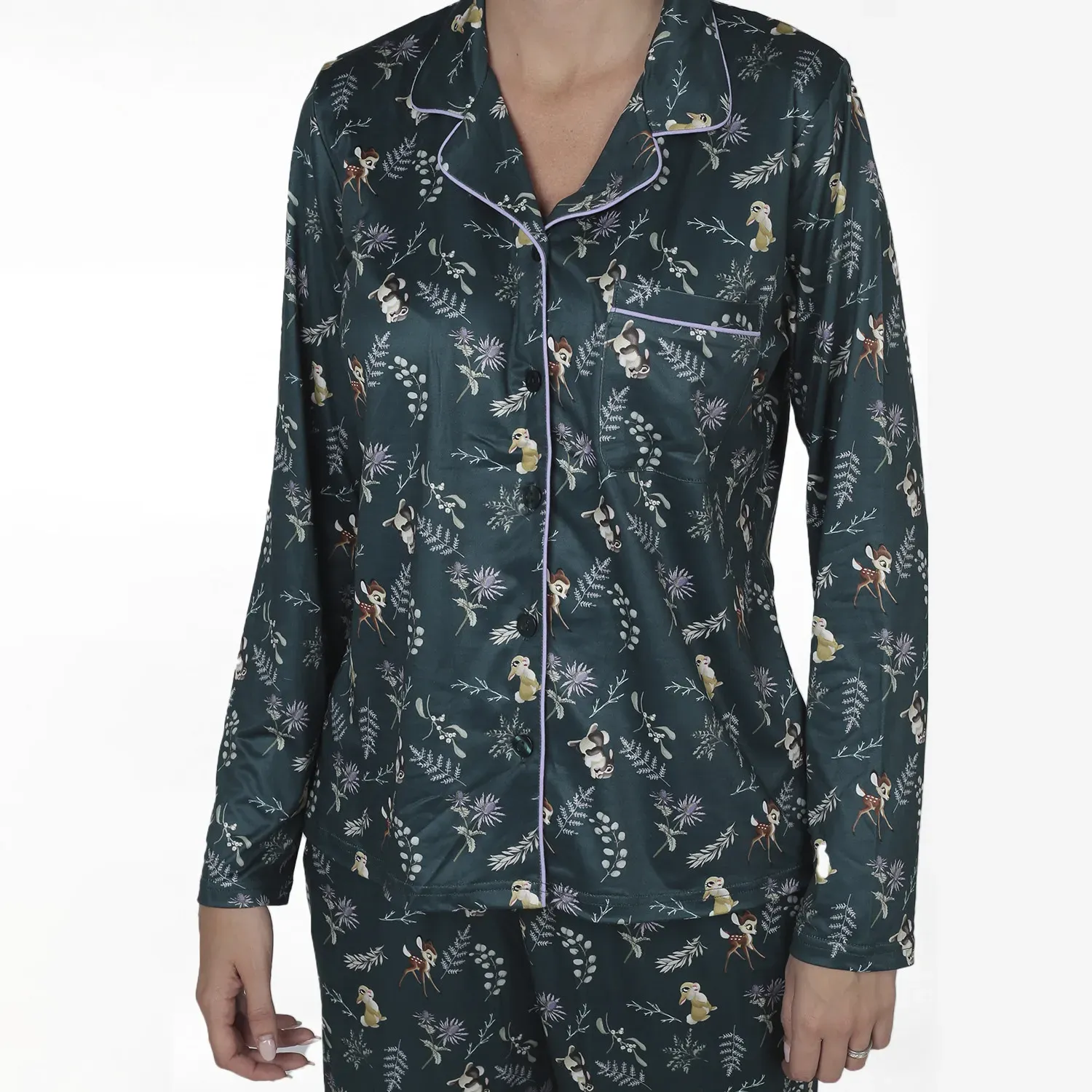 Kayser Pijama Kayser Mujer Pantalon Piel De Durazno color negro | Platanitos