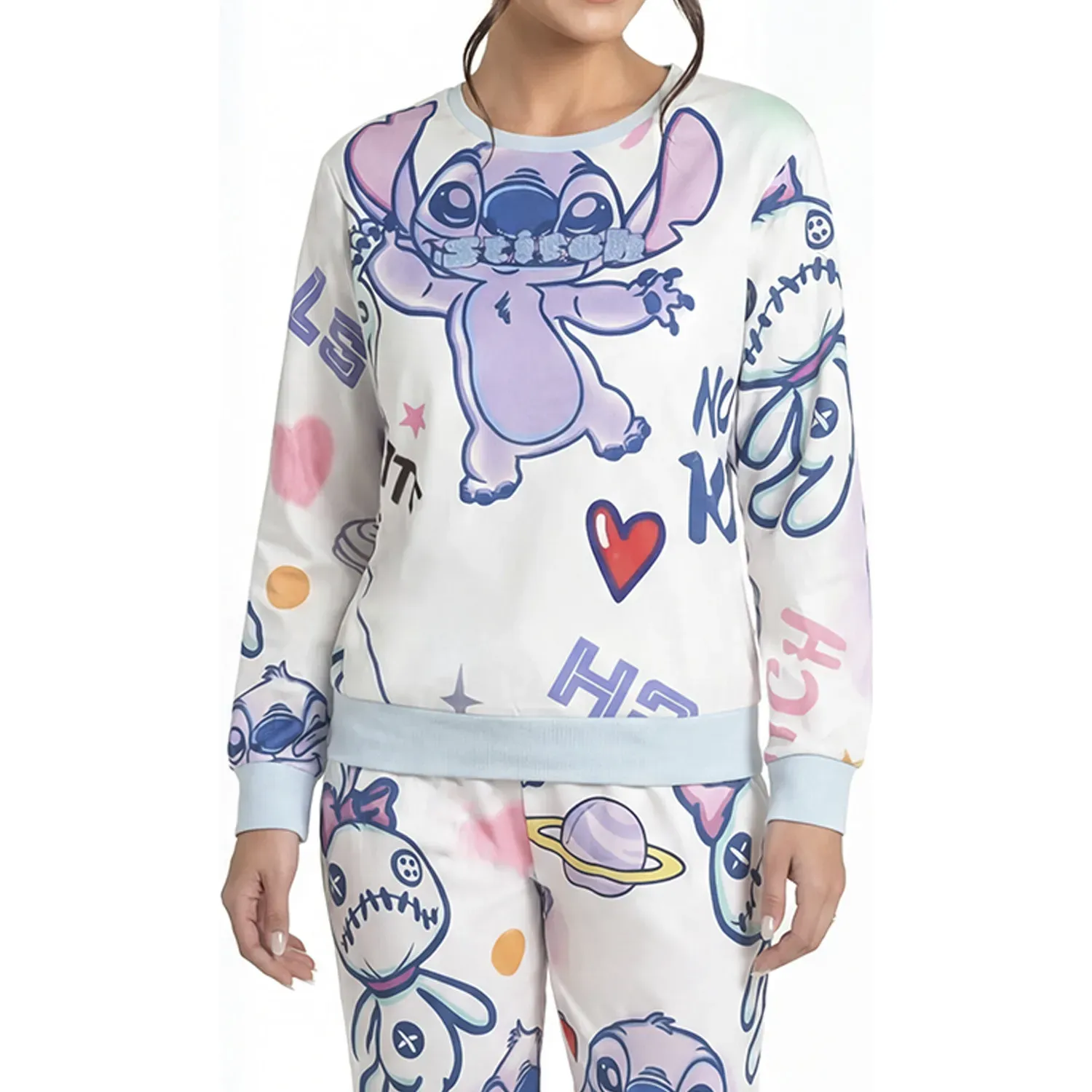 Pijama Kayser Mujer Pantalon Plush color celeste | Platanitos