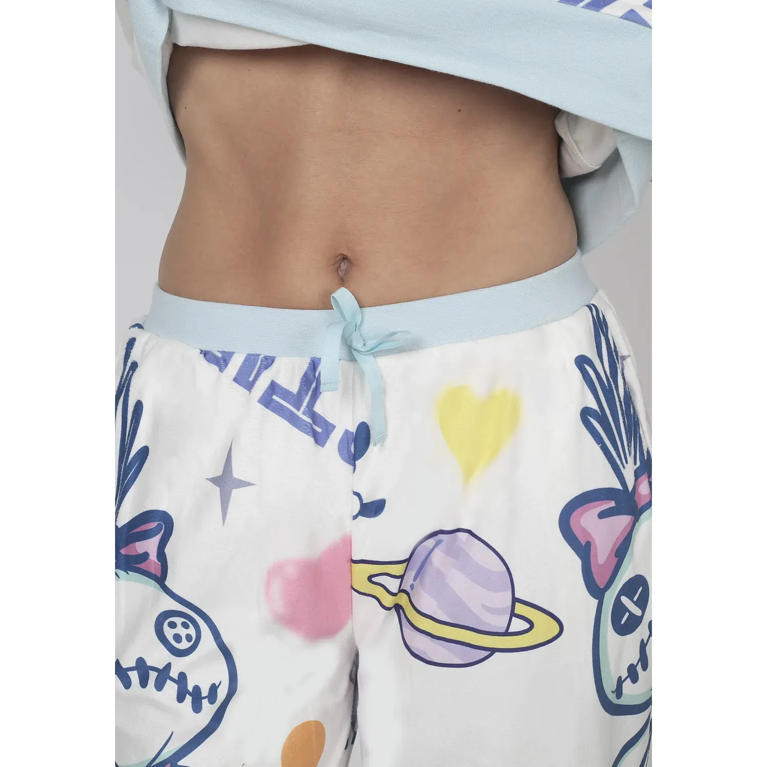 Pijama Kayser Mujer Pantalon Plush color celeste | Platanitos