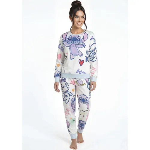 Pijama Kayser Mujer Pantalon Plush color celeste | Platanitos