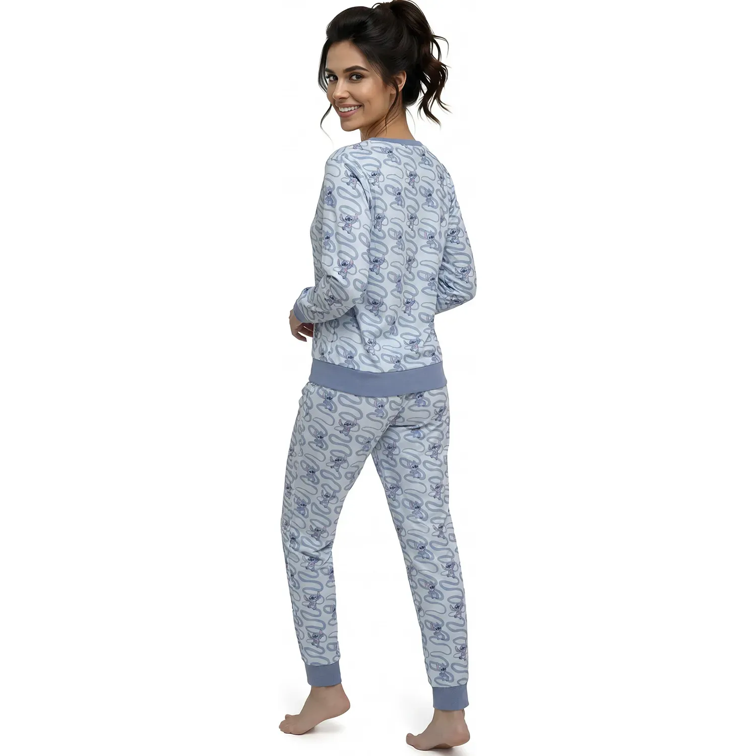 Pijama Kayser Mujer Pantalon Plush color azul | Platanitos