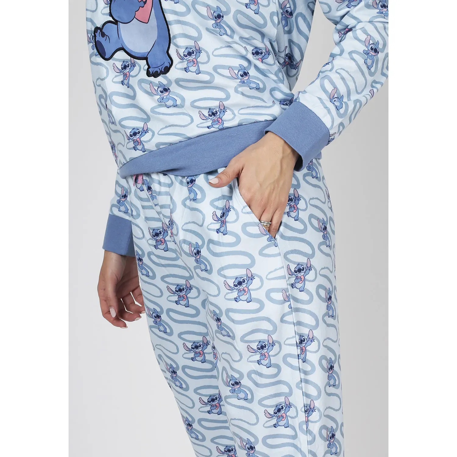 Pijama Kayser Mujer Pantalon Plush color azul | Platanitos