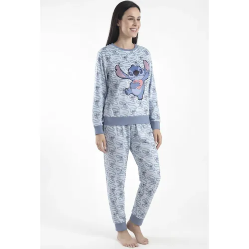 Pijama Kayser Mujer Pantalon Plush color azul | Platanitos