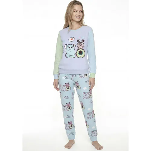 Pijama Kayser Mujer Pantalon Polar color celeste | Platanitos