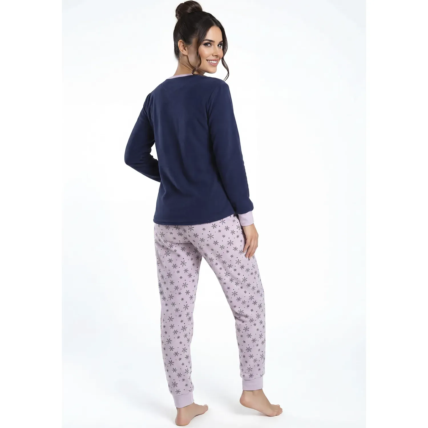 Kayser Pijama Kayser Mujer Pantalon Polar color azul | Platanitos
