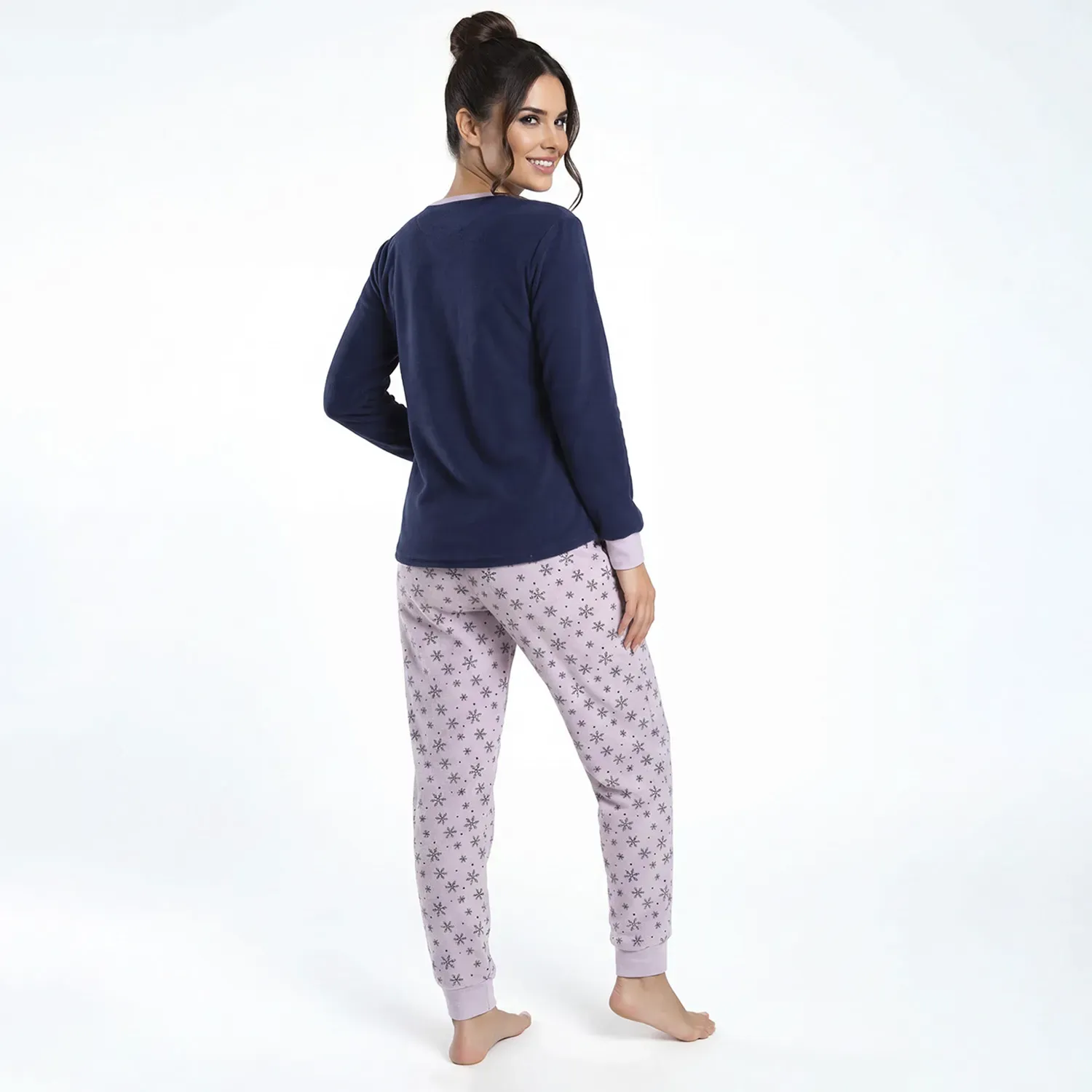 Kayser Pijama Kayser Mujer Pantalon Polar color azul | Platanitos