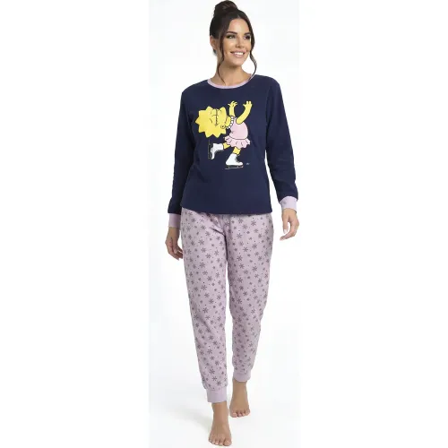 Pijama Kayser Mujer Pantalon Polar color azul | Platanitos