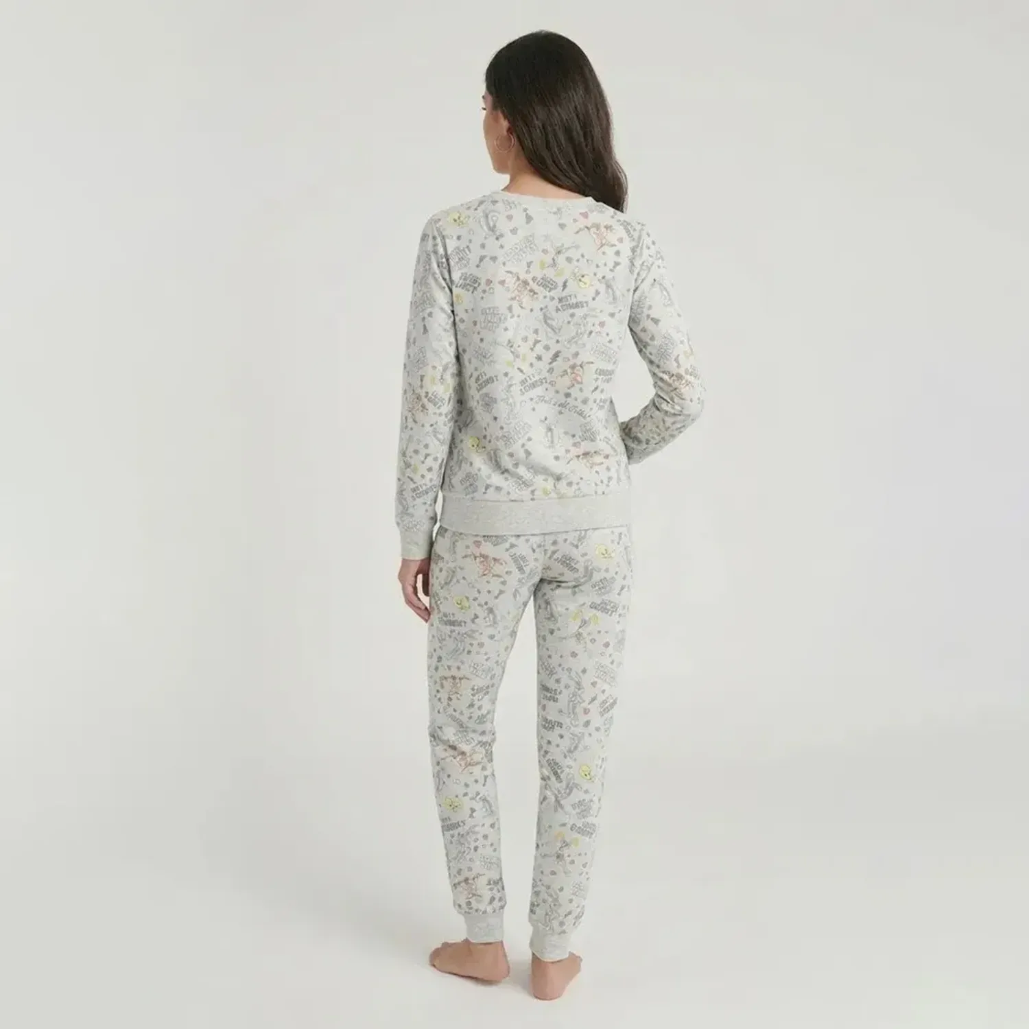 Pijama Kayser Mujer Pantalon Polar color gris | Platanitos