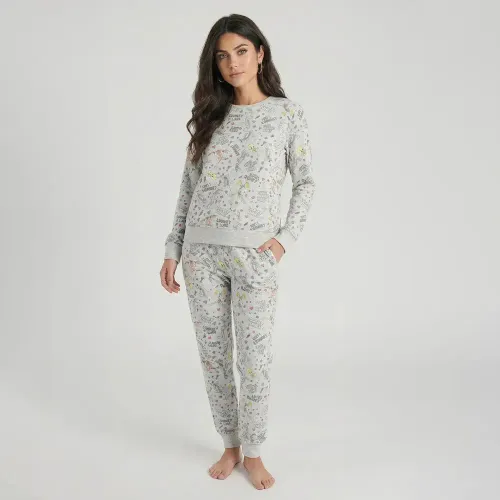 Pijama Kayser Mujer Pantalon Polar color gris | Platanitos