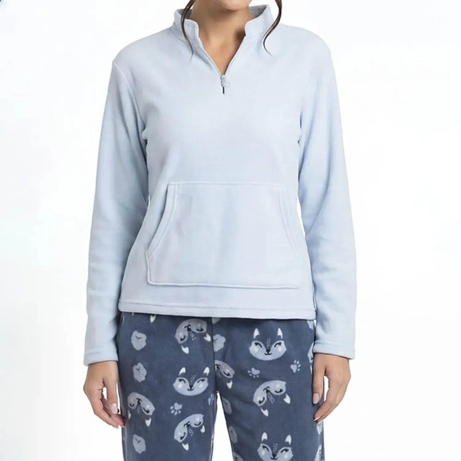 Pijama Kayser Mujer Pantalon Polar color azul | Platanitos